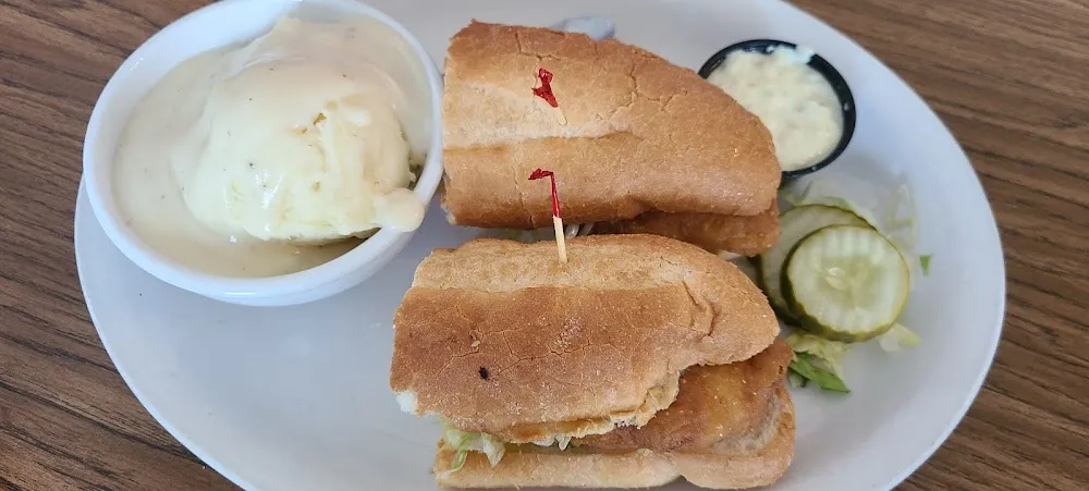 Halibut Sandwich Combo
