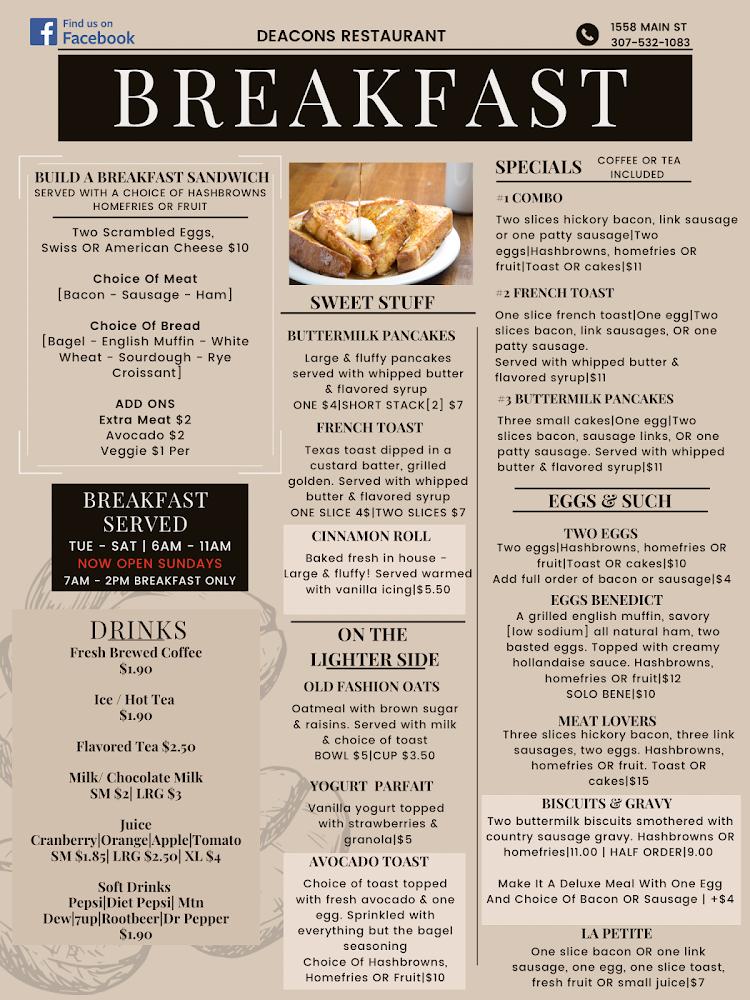 Deacons Menu image 3